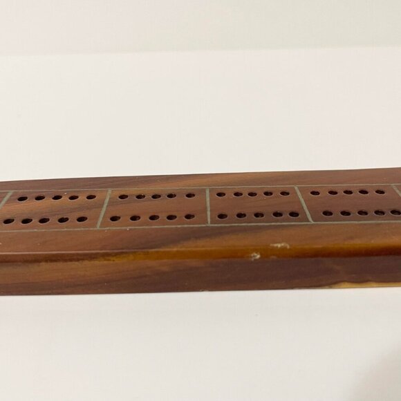 Vintage Australia Souvenir Wooden Boomerang Cribbage Board - Picture 8 of 16